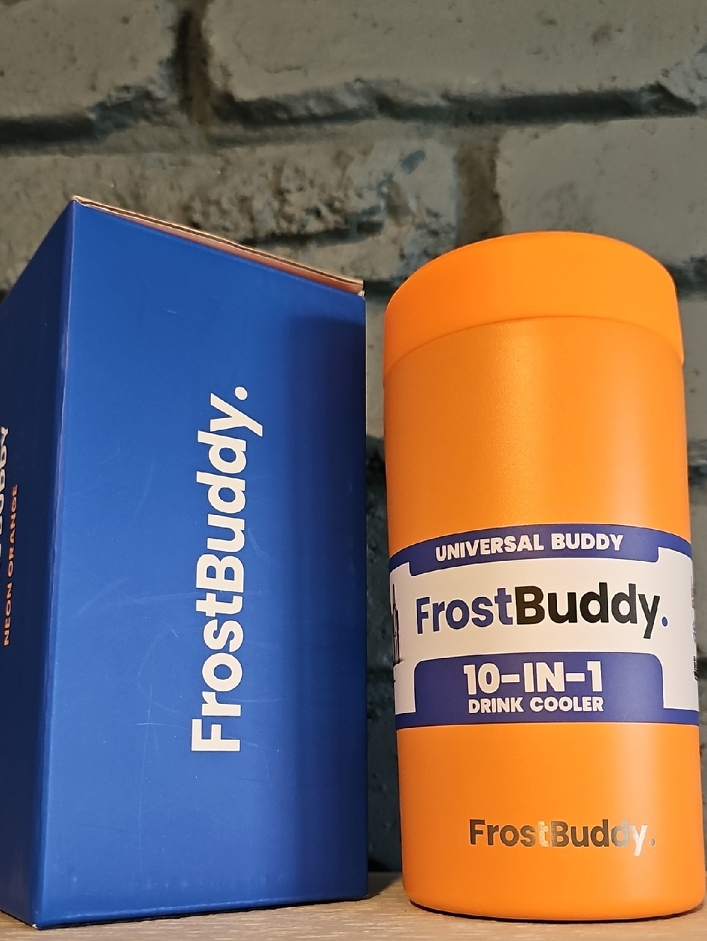 New FrostBuddy Universal Buddy Drink Cooler - Neon Orange